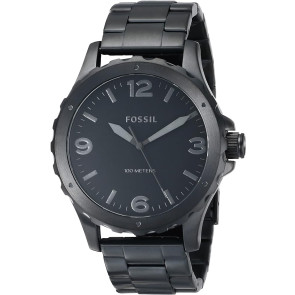 Horlogeband Fossil JR1458 Roestvrij staal (RVS) Zwart 22mm